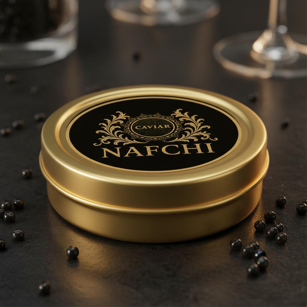 Kaviar auf Perlmuttlöffel